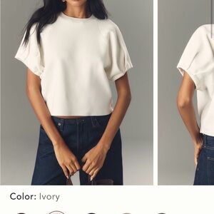 Anthropologie Crew-
Neck Sweater Tee, NWT